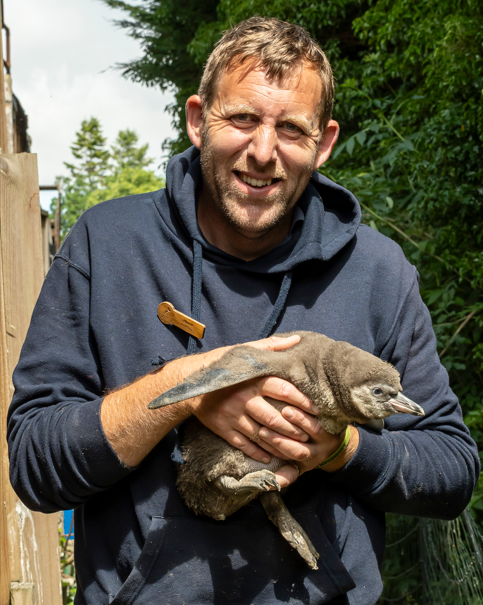 Al with chick - Lovely Jubbly!